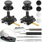 Joystick Replacement Kit for Oculus Quest 2, Repair Kit for Meta Quest 3 Controller, 13 in 1 Joystick Thumbstick Cap Replacement Accessories Parts Drift Repair with Tools