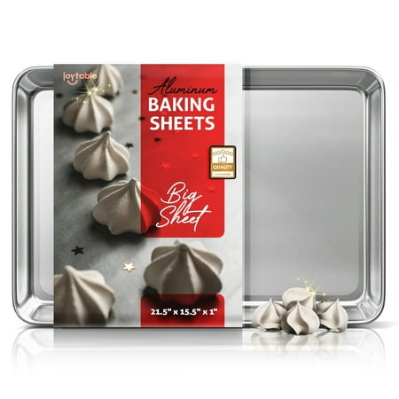 Joytable Aluminum Baking Pans, Baking Pan Cookie sheet, Large Size Baking Sheet, Nonstick Big Sheet Pan