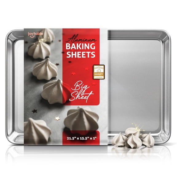 Joytable Aluminum Baking Pans, Baking Pan Cookie sheet, Large Size Baking Sheet, Nonstick Big Sheet Pan