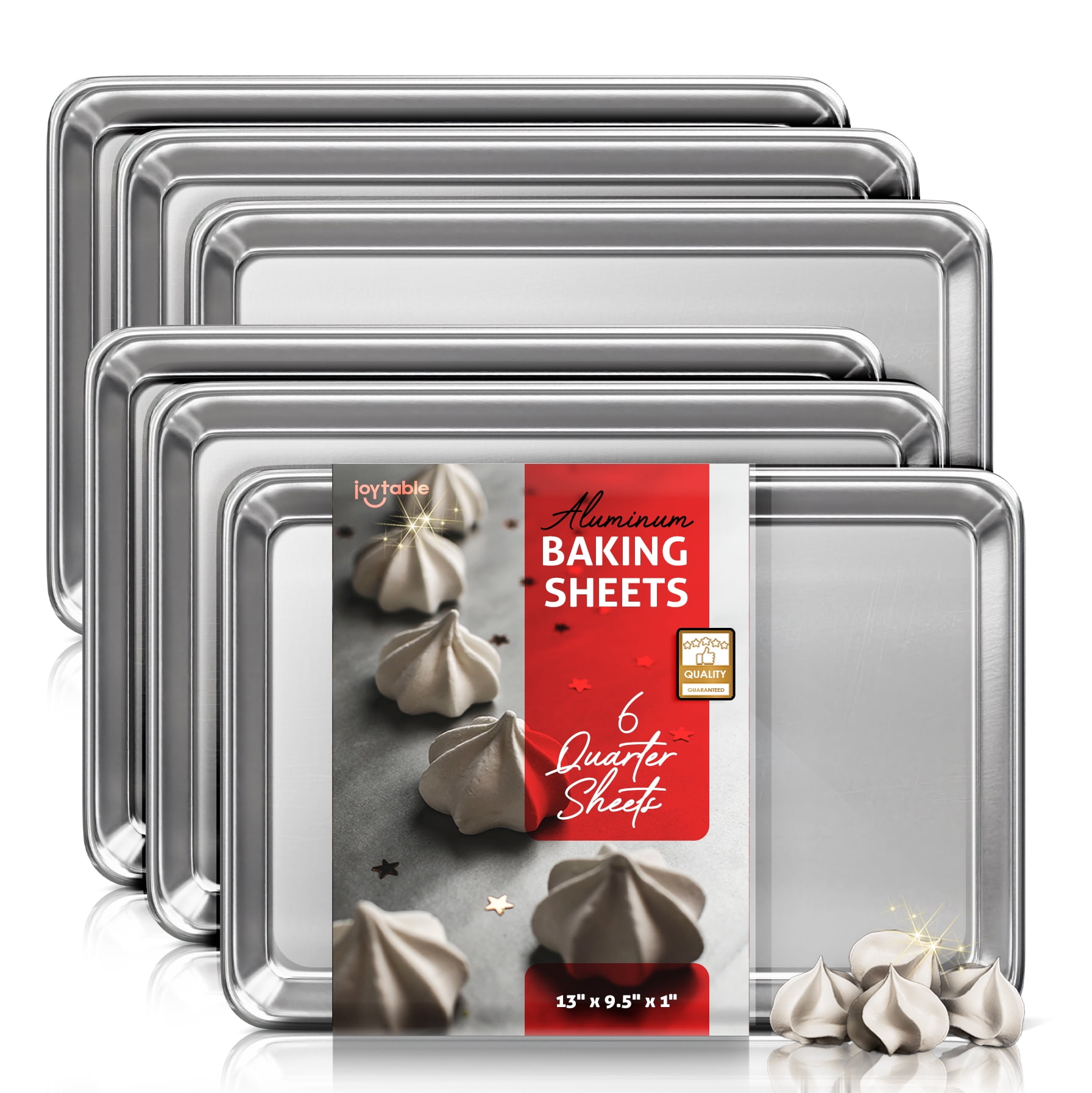 GRIDMANN 15 x 21 Commercial Grade Aluminum Cookie Sheet Baking Tray Pan Three Quarter Sheet - 12 Pans