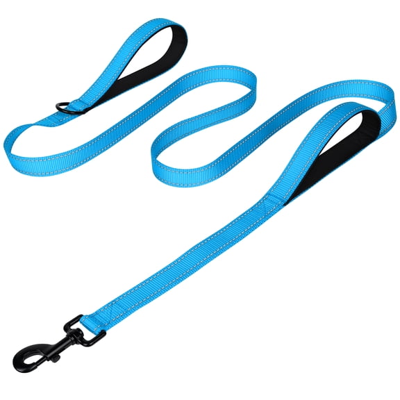 Joytale Dog Leash Heavy Duty for Large Dogs, 6FT Double Handle Leash for Traffic Control, Lightblue