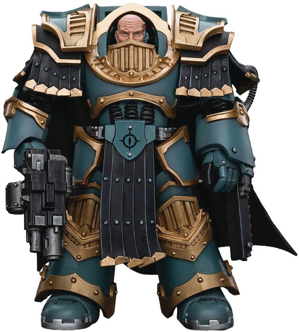 Joytoy - Warhammer 40K: The Horus Heresy - Sons Of Horus: Legion Praetor in Cataphractii Terminatopr Armor 1/18 Figure