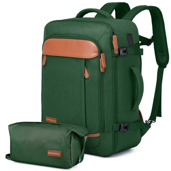 Joyway 2-Piece Travel Backpack Set Airline-Approved Waterproof Carry-On Luggage with USB Charging Port Comfortable Straps & Matching Toiletry Bag