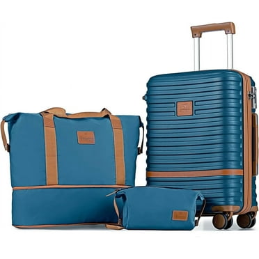 Joyway 20" Expandable Carry-on Luggage with Spinner Wheels，Hardside 3PCS Set with TSA Lock