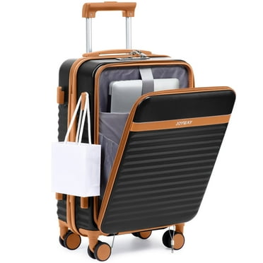 Joyway Front Opening Cover Carry-on Luggage Side Hooks TSA Lock Spinner Wheels YKK Zippers