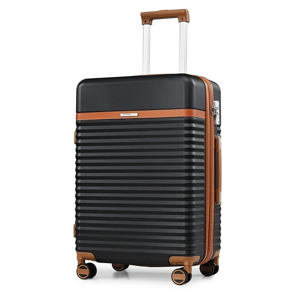 Joyway 24in Expandable Checked Luggage with ABS Hard Luggage with Double Swivel Wheels TSA Lock