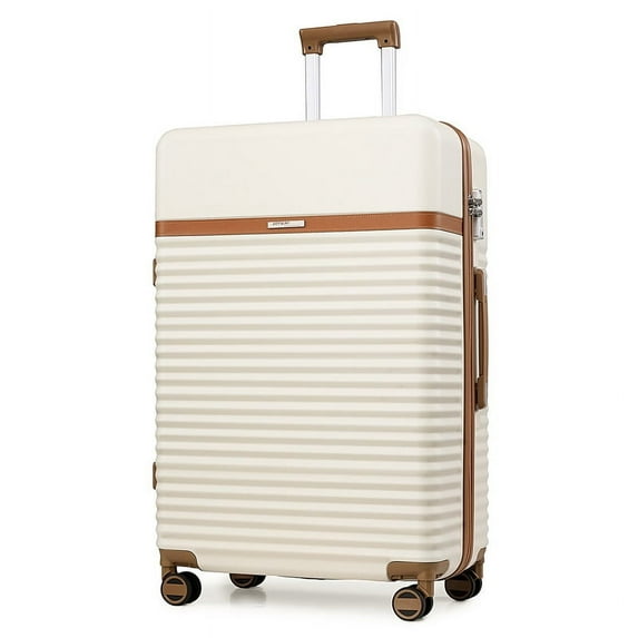 Joyway 28 inch Hard Shell Checked Luggage with ABS Hard Case with Dual Spinner Wheels TSA Lock