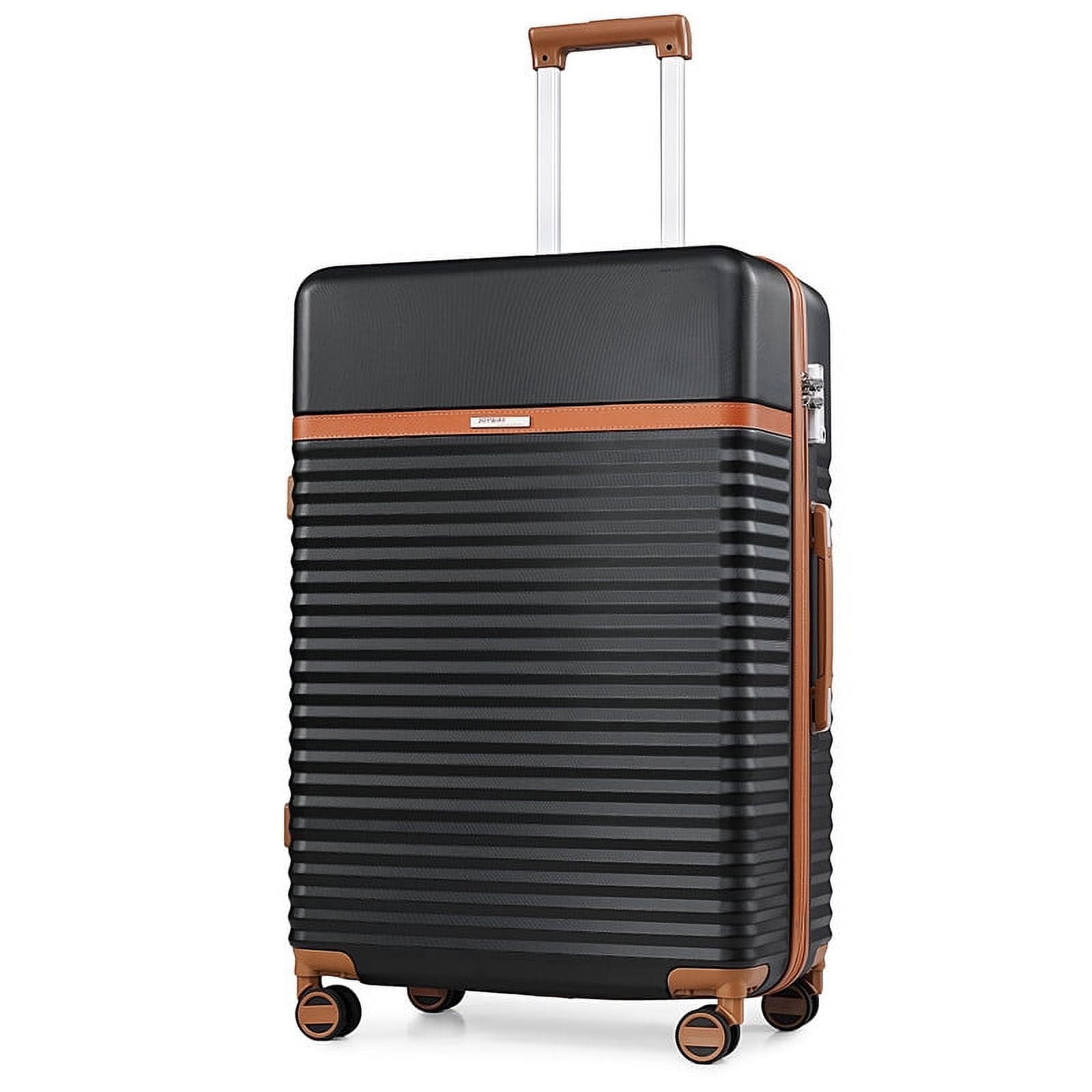 Joyway 28 inch Hard Shell Checked Luggage with ABS Hard Case with Dual Spinner Wheels TSA Lock