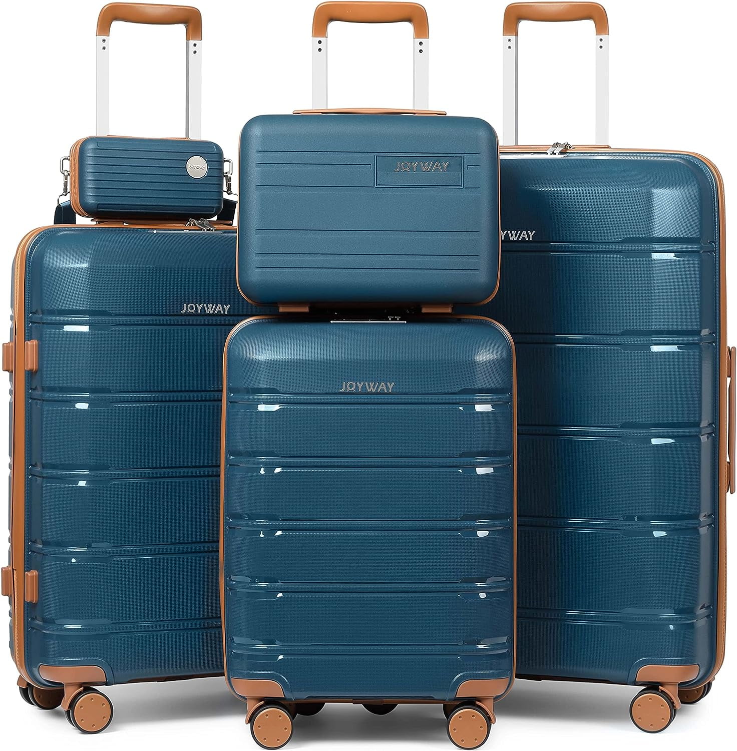 Joyway Carry on Luggage 20 Inch Suitcase Set 3 Piece with Spinner  Wheels,Hardside Carry on suitcase 22x14x9 Airline Approved with Combination