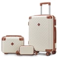 thumbnail image 1 of Joyway 3 Piece Luggage Set with Spinner Wheels Carry-On Suitcase Makeup Case and Crossbody Bag, 1 of 7