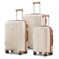 thumbnail image 1 of Joyway 3 Piece Luggage Sets Hardshell Lightweight Suitcase with TSA Lock Spinner Wheels（White）, 1 of 2