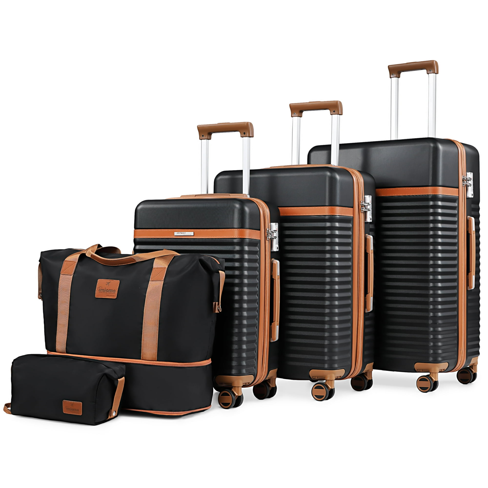 Joyway - 5 Luggage Sets ABS Hardside Spinner Luggage