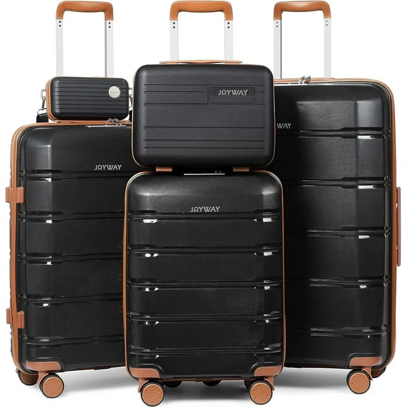 Joyway - 5 Luggage Sets PP Hardside Spinner Luggage - (20", 24", 28")
