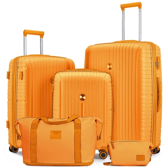 Joyway 5 Piece Luggage Sets Hardshell Lightweight Suitcase with TSA Lock Spinner Wheels