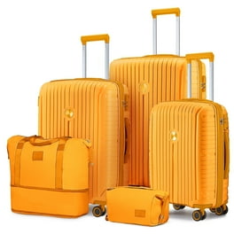 Zimtown 4 Piece Hardside Luggage Set, Durable ABS Shell with