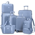 thumbnail image 1 of Joyway 7 Piece Luggage Set PC Hardside Lightweight Suitcase with TSA Lock Spinner Wheels (18/20/24/28), 1 of 1