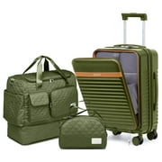 Joyway Front Opening Cover Carry-on Luggage Side Hooks TSA Lock Spinner Wheels YKK Zippers