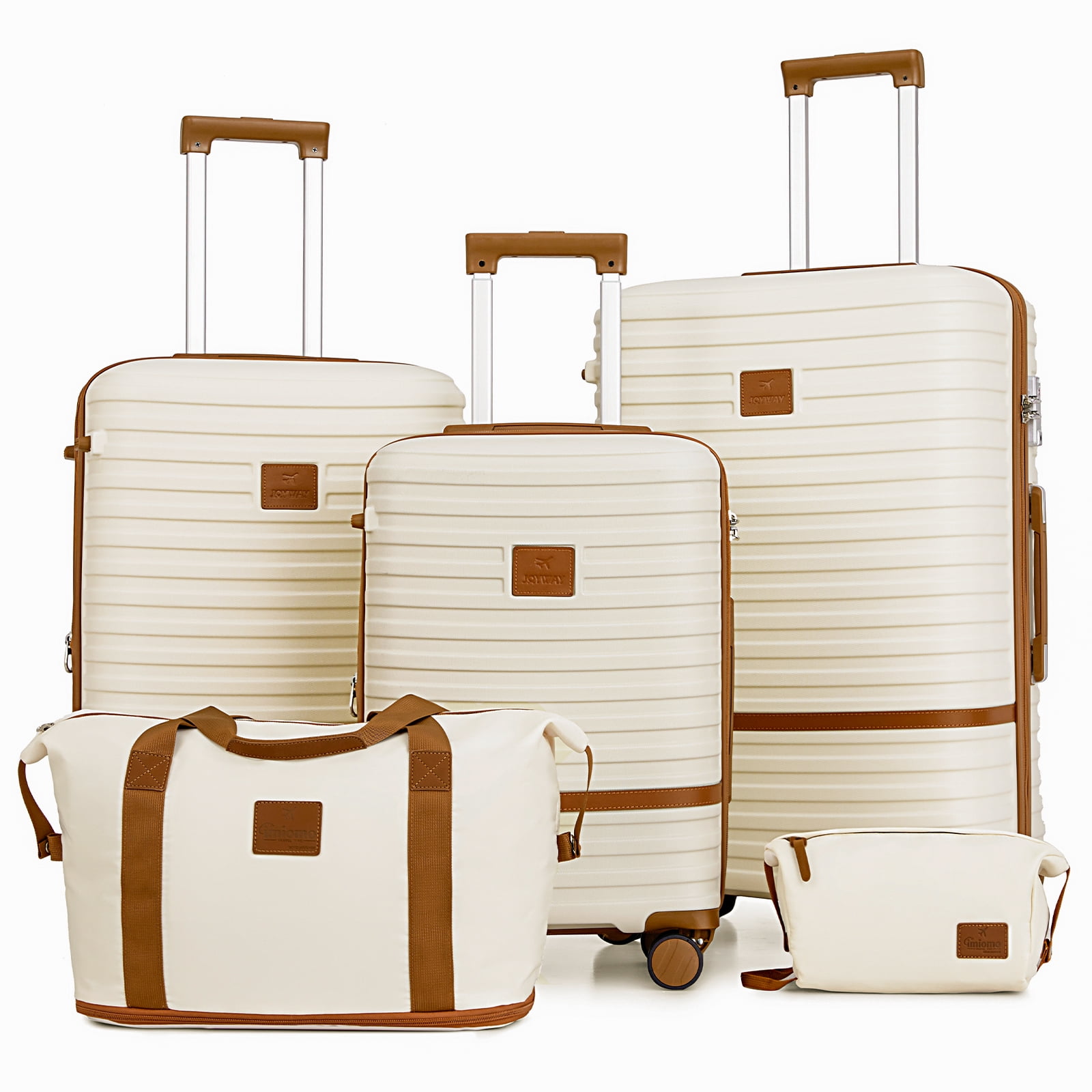 Joyway Hardside Luggage Set 5-Piece Set &TSA Lock （Expandable ...