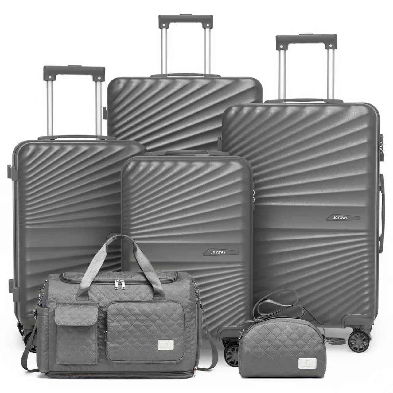 Joyway 5-Piece Hardside Luggage Set with TSA Lock & Expandable