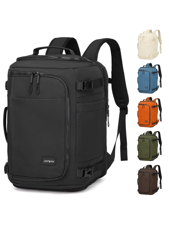 Travel Backpack for Women & Men Large Capacity Carry On Backpack with Shoe Compartment Waterproof Weekender Bag Laptop Backpack with Wide Opening Overnight Bag for Travel Work Gym