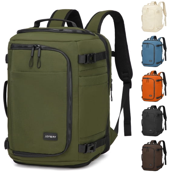 Joyway Travel Backpack for Women & Men Large Capacity Carry On Backpack with Shoe Compartment Waterproof Weekender Bag Laptop Backpack with Wide Opening Overnight Bag for Travel Work Gym