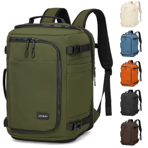 Joyway Travel Backpack for Women & Men Large Capacity Carry On Backpack with Shoe Compartment Waterproof Weekender Bag Laptop Backpack with Wide Opening Overnight Bag for Travel Work Gym