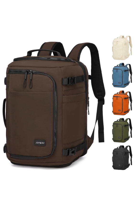 Travel Backpack for Women & Men Large Capacity Carry On Backpack with Shoe Compartment Waterproof Weekender Bag Laptop Backpack with Wide Opening Overnight Bag for Travel Work Gym