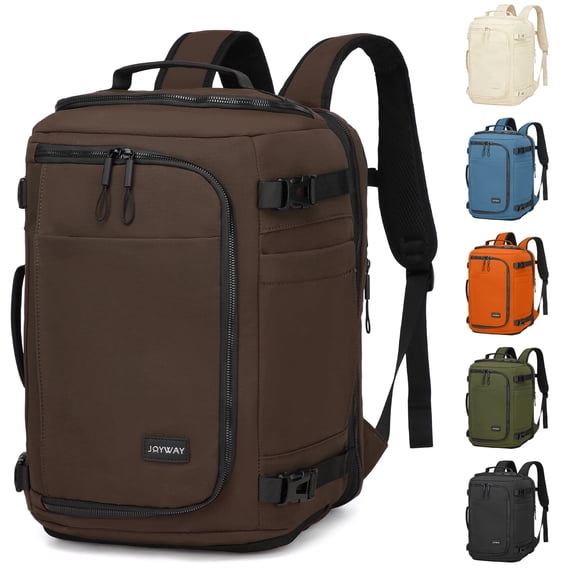 Joyway Travel Backpack for Women & Men Large Capacity Carry On Backpack with Shoe Compartment Waterproof Weekender Bag Laptop Backpack with Wide Opening Overnight Bag for Travel Work Gym