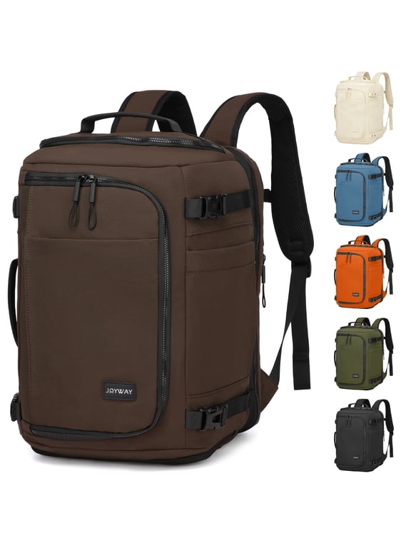Travel Backpack for Women & Men Large Capacity Carry On Backpack with Shoe Compartment Waterproof Weekender Bag Laptop Backpack with Wide Opening Overnight Bag for Travel Work Gym