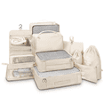 thumbnail image 1 of Joyway Packing Cubes 10 Piece Travel Packing Organizers with Extra Large Toiletries Bag for Clothes，Cosmetics，Shoes，Toiletry-Beige, 1 of 7