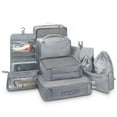 thumbnail image 1 of Joyway Packing Cubes 10 Piece Travel Packing Organizers with Extra Large Toiletries Bag for Clothes，Cosmetics，Shoes，Toiletry-Grey, 1 of 7