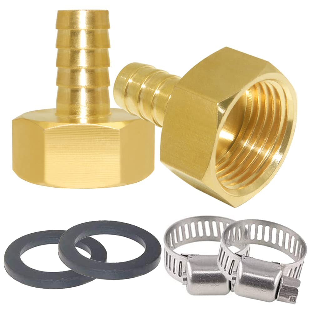 Joywayus Brass Ball Valve - 3/4 Inch NPT Female Thread X Female Shut Off Valve For Water, Air, Gas Lines