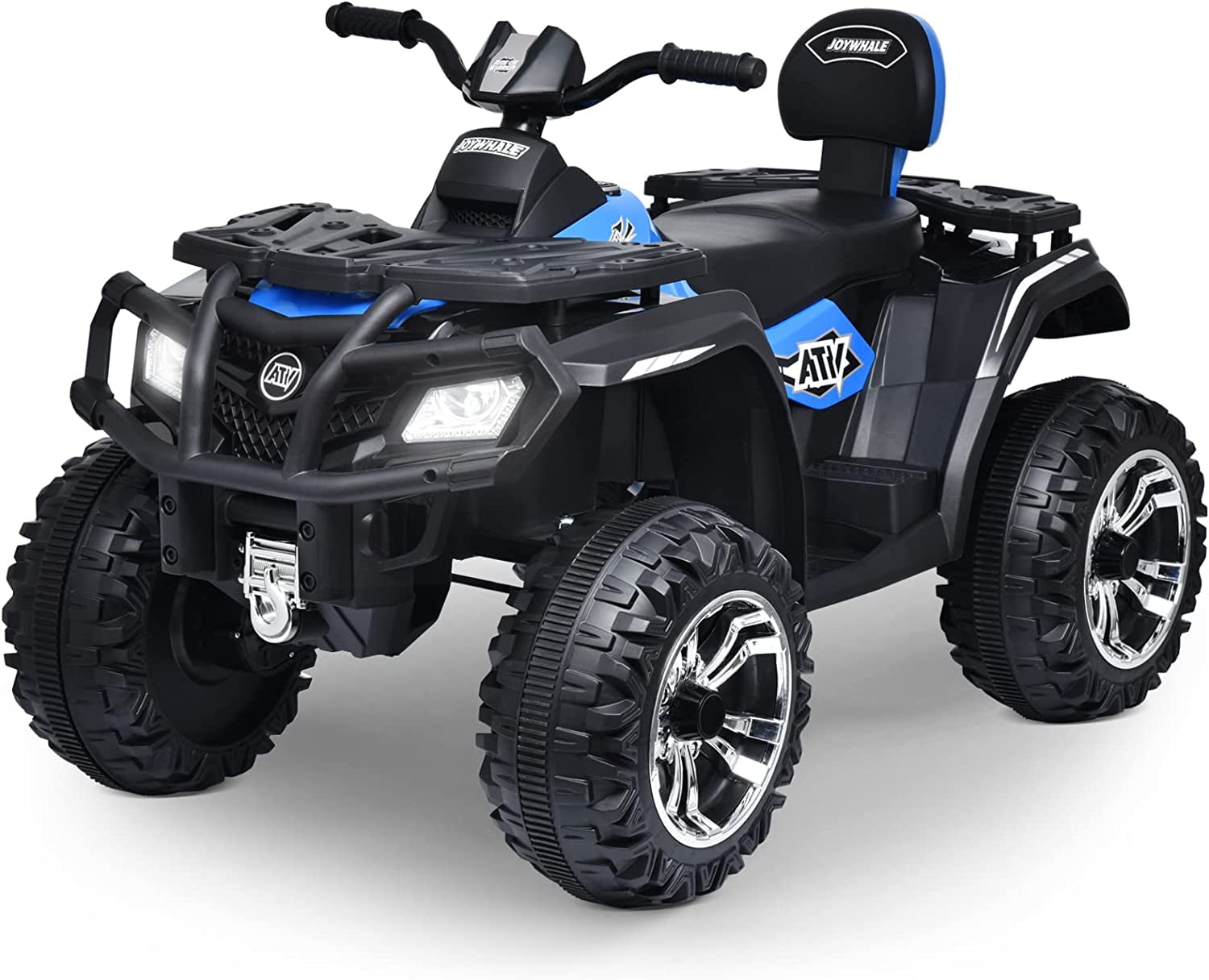 Joywhale 24V Kids Ride on ATV 4WD 2 Seater Quad Easy-Drag 4-Wheeler ...