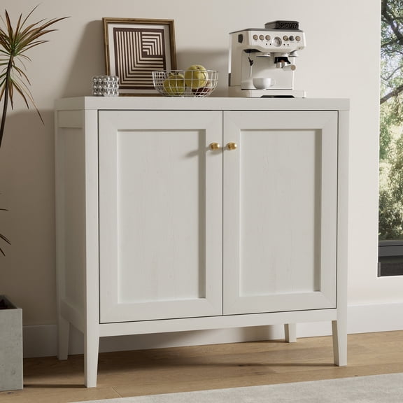Joyyskill 1pcs Modern Buffet Cabinet with Storage Sideboard Cabinet Wood cabinets,Antique White
