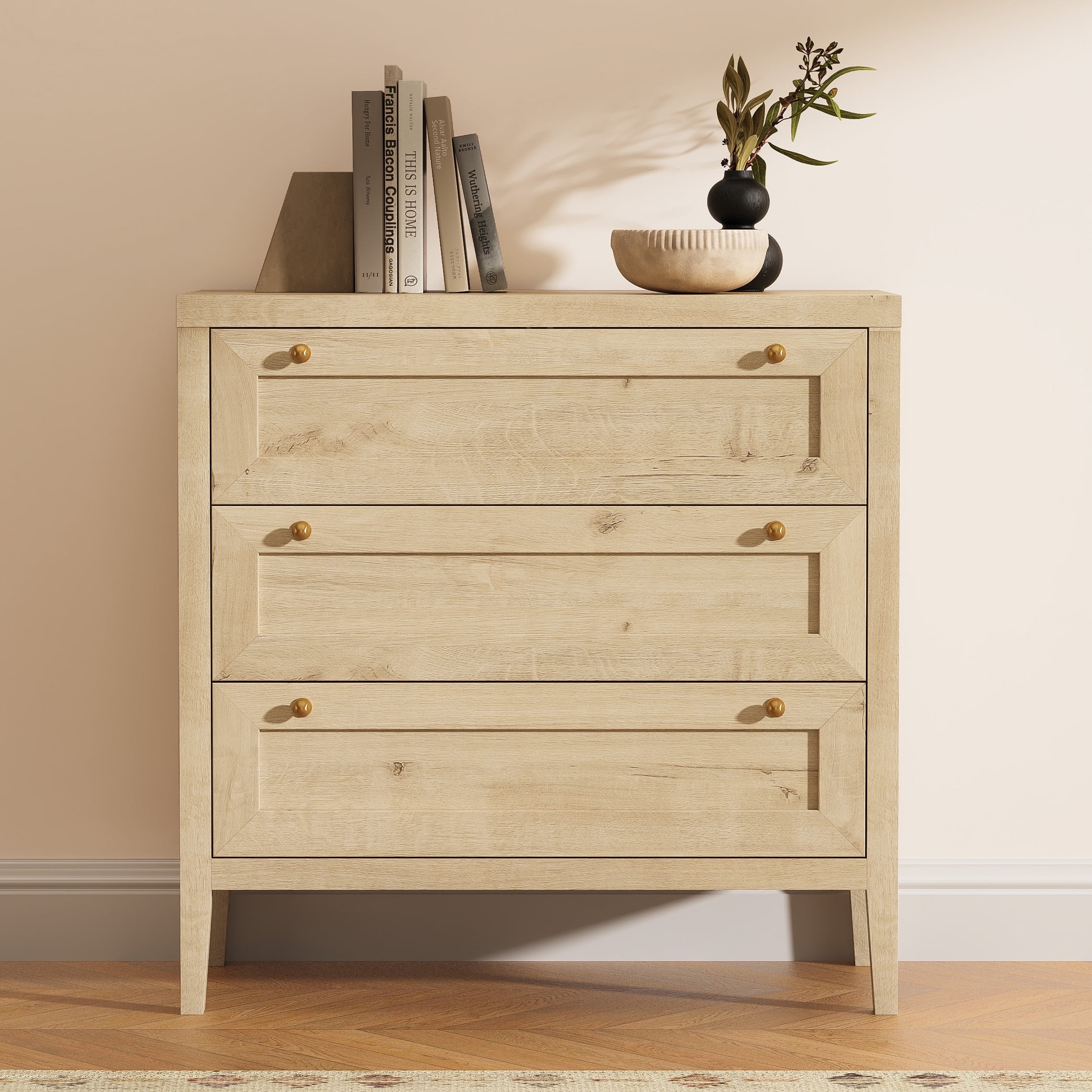 Joyyskill 3 Drawer Dresser, Modern Chest of Drawers Storage Cabinet, Wood Nightstand End Table, Light Oak - Walmart.com Joyyskill 3 Drawer Dresser, Modern Chest of Drawers Storage Cabinet, Wood Nightstand End Table, Light Oak - Walmart.com