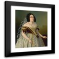thumbnail image 1 of Jozef Božetech Klemens 12x14 Black Modern Framed Museum Art Print Titled - Portrait of Piroska Radvanska (1846), 1 of 5