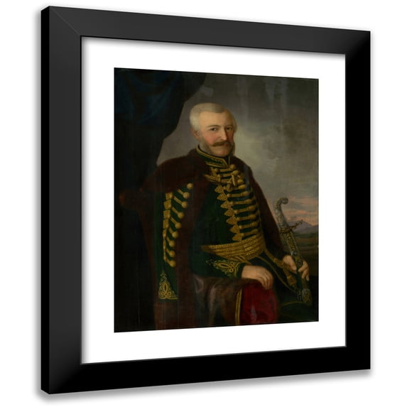 Jozef Božetech Klemens 15x18 Black Modern Framed Museum Art Print Titled - Portrait of J. Szmrecsanyi (1844)