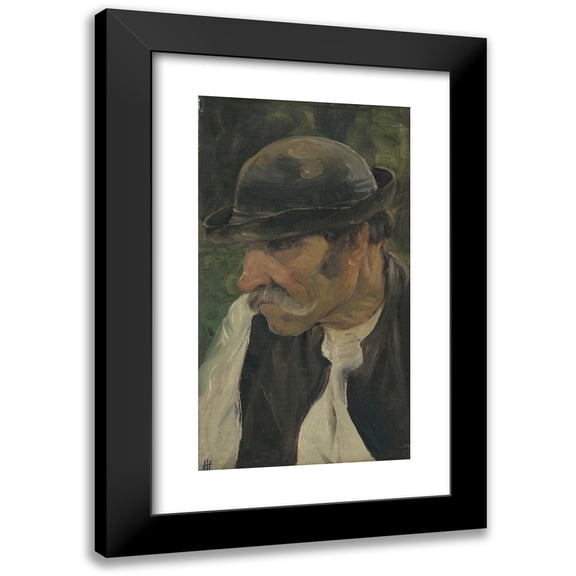 Jozef Hanula 12x18 Black Modern Framed Museum Art Print Titled - Old (1890)