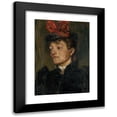thumbnail image 1 of Jozef Hanula 14x18 Black Modern Framed Museum Art Print Titled - Head of a Lady in a Hat (1895), 1 of 5