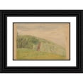 thumbnail image 1 of Jozef Hanula 18x13 Black Ornate Wood Framed Double Matted Museum Art Print Titled - Study of Spis Landscape (1920), 1 of 5