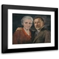 thumbnail image 1 of Jozef Hanula 24x20 Black Modern Framed Museum Art Print Titled - The Artist with His Wife (1933), 1 of 5