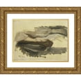 thumbnail image 1 of Jozef Israëls 24x19 Gold Ornate Framed and Double Matted Museum Art Print Titled - Saul's Legs (1899), 1 of 4