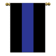 thumbnail image 1 of Jozie B 1766 Garden-Thin Blue Line Police Support Outdoor Flag, 1 of 3