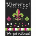 thumbnail image 1 of Jozie B 393 Mississippi-We Got Attitude Fleur De Lis Flag, Large, 1 of 3