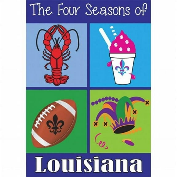 Jozie B 789 Four Seasons of Louisiana Flag, Large