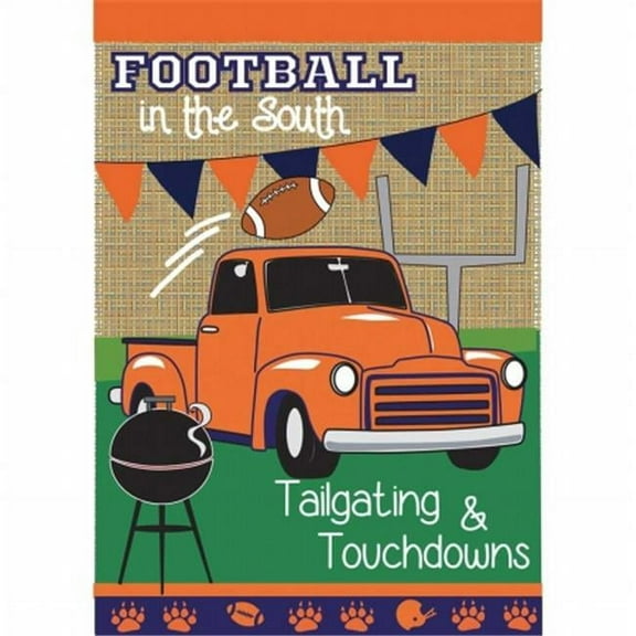 Jozie B 910 Burlap Tailgate Flag, Large