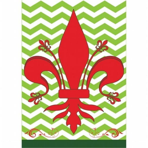 Jozie B Chevron Flag - Red & Green - Large