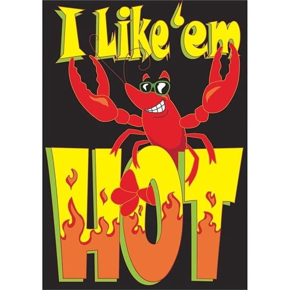 Jozie B I Like Em Hot Flag, Large