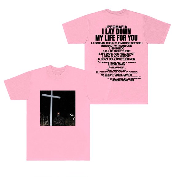 Jpegmafia I Lay Down My Life For You Tracklist T-Shirts Summer Women Men Fashion HipHop Short Sleeve