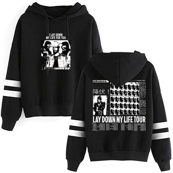Jpegmafia Lay Down My Life Tour Pullover Hoodies Winter Unisex Fashion HipHop Hooded Sweatshirts